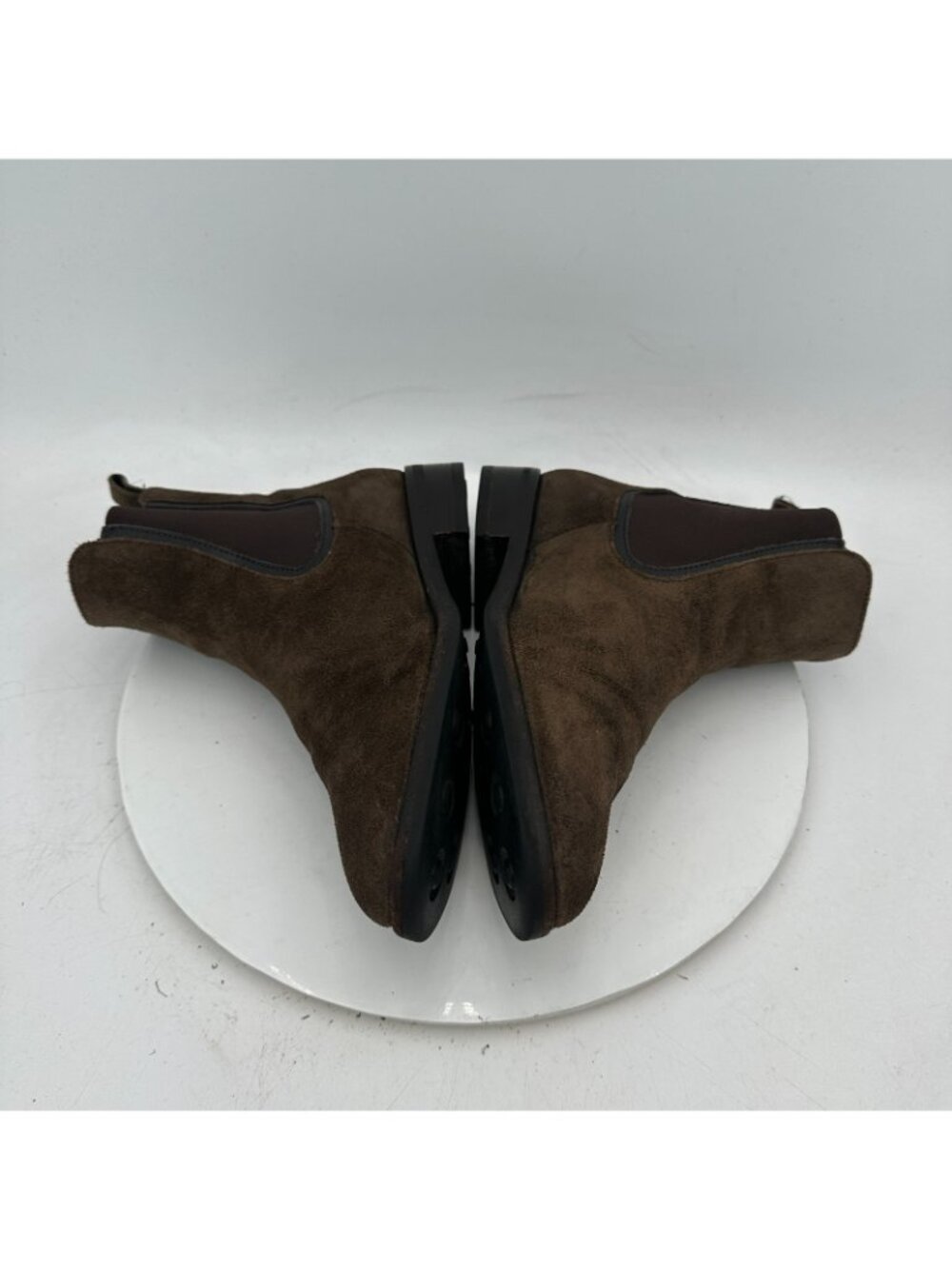 Thursday Boot Co Women Size 8 Brown Suede Leather Side Elastic Chelsea Boot - Picture 7 of 11